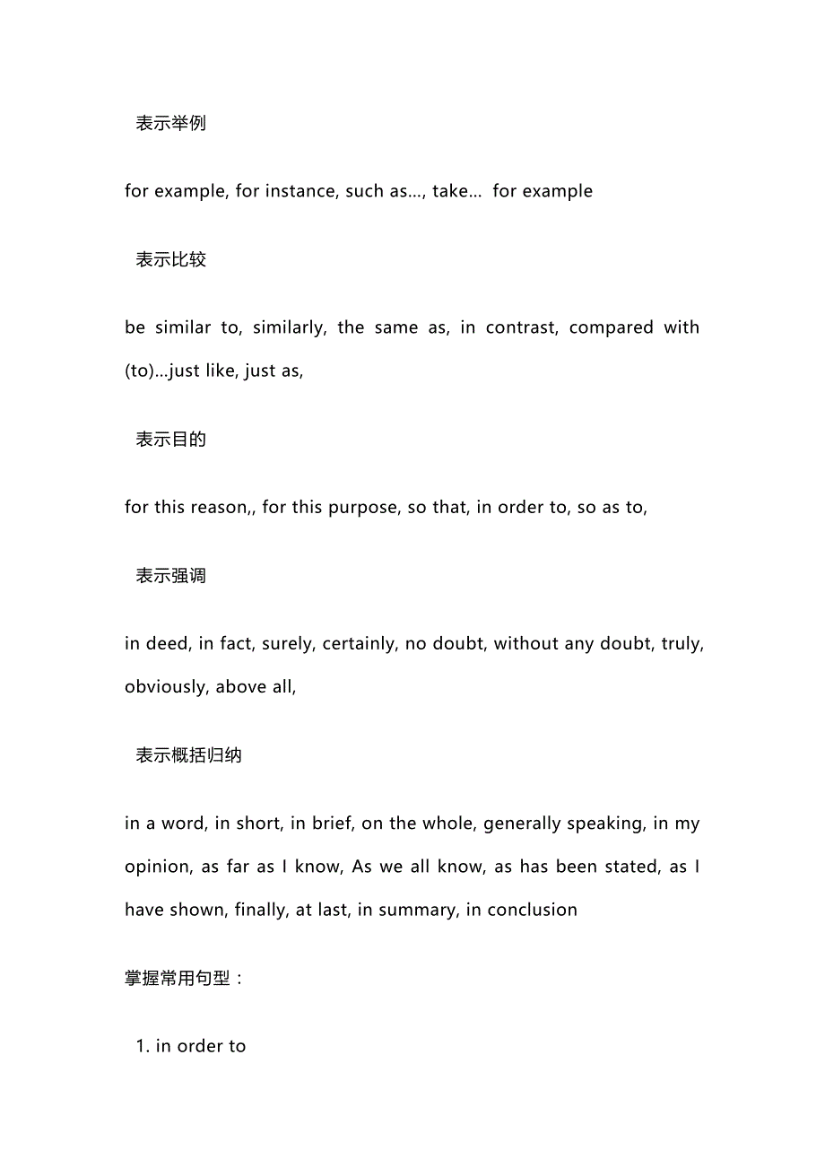高中英语作文的连接词 、常用句型_第3页