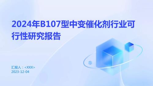 2024年B107型中变催化剂行业可行性研究报告