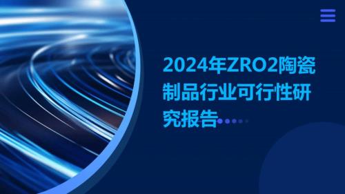 2024年ZRO2陶瓷制品行业可行性研究报告