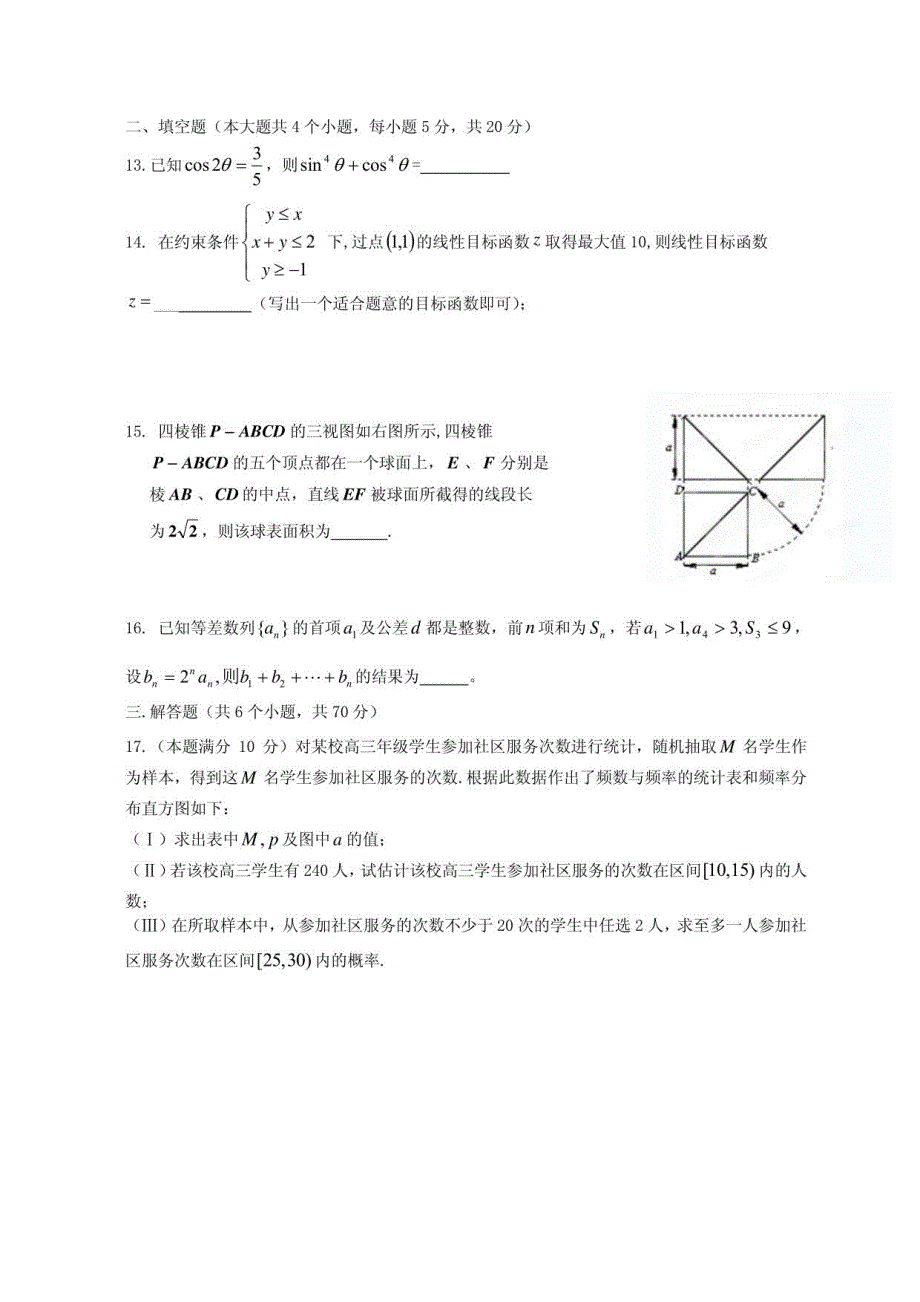 东莞龙文教育高中数学试卷（十五）数学（理）试题_第3页