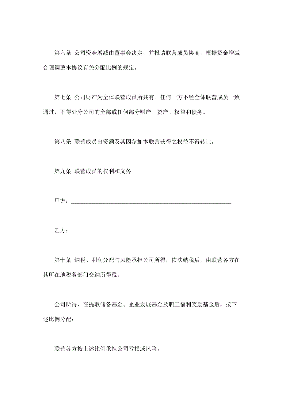 2024年新版联营合同（2）（长期适用）_第4页