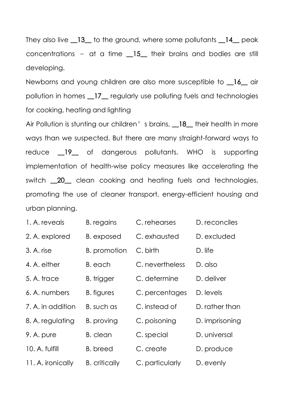 考研真题：广东暨南大学2019年[基础英语]考试真题_第2页