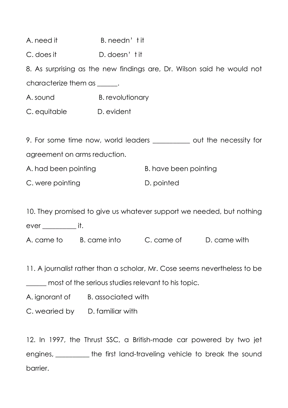 考研真题：广东暨南大学2021年[英语水平]考试真题_第3页