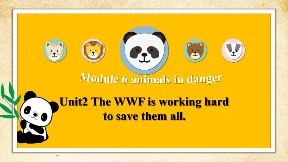 Module 6 Animals in danger Unit 2 大单元整体课件 外研版八年级上册_第2页