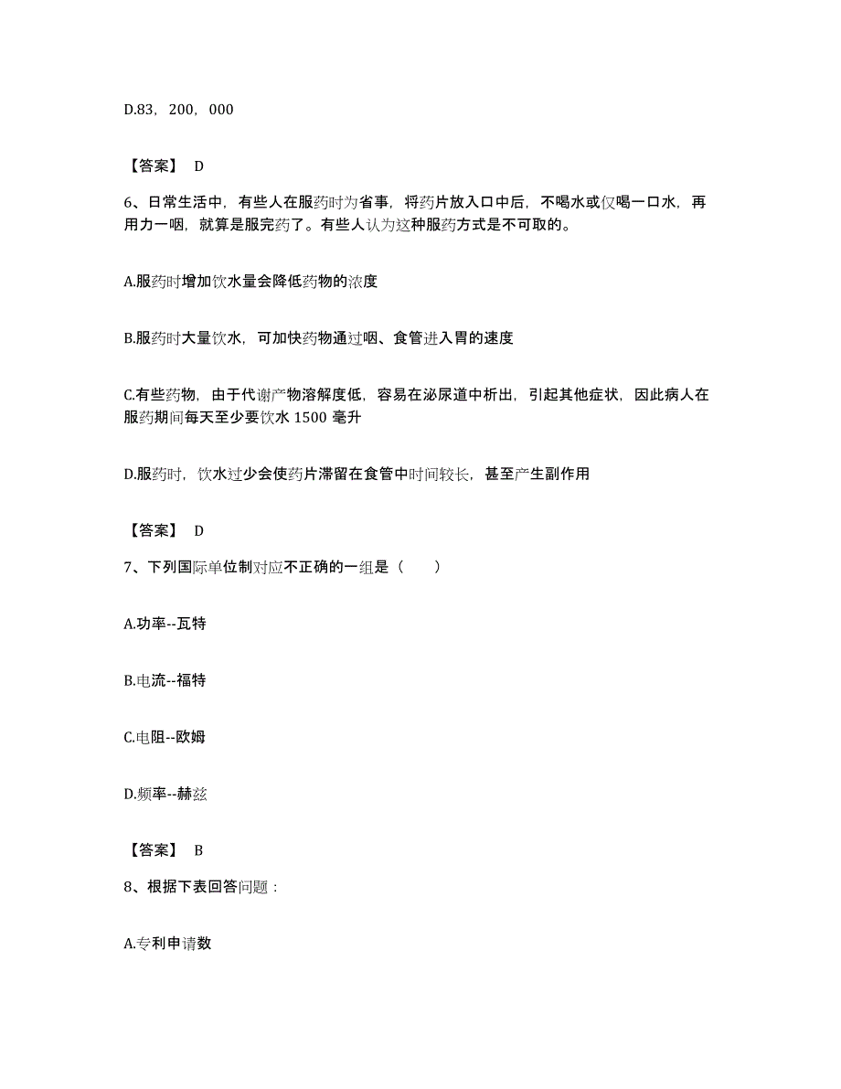 2022年度安徽省池州市公务员考试之行测能力测试试卷B卷附答案_第3页