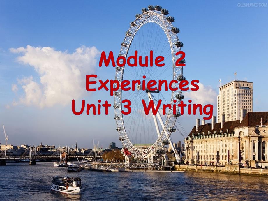 Module+2+Experiences+Unit+3+Language+in+use 外研版八年级英语下册_第1页