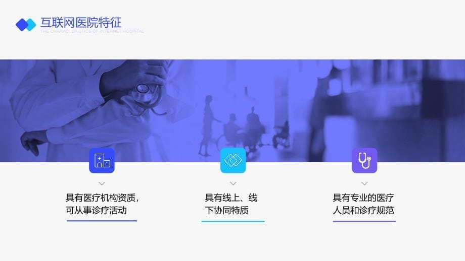 蓝色商务风互联网医院医疗健康行业分析报告通用PPT模板_第5页