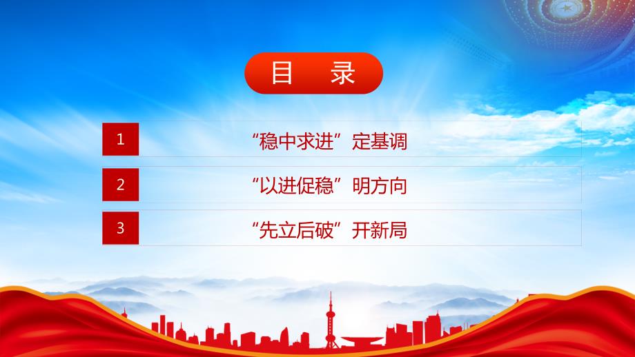 学习贯彻2023中央经济工作会议精神PPT坚持稳中求进以进促稳先立后破的经济发展方针PPT课件（带内容）_第3页