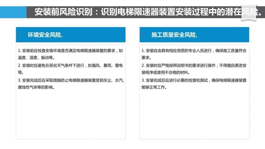 电梯限速器装置安装过程风险评估与控制_第5页