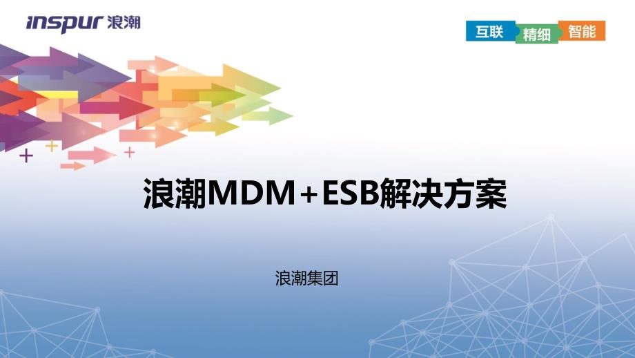 MDM+ESB解决方案V1.0_第1页