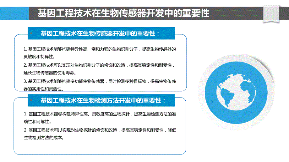 基因工程技术在开发新的生物传感器和生物检测方法中的应用_第4页