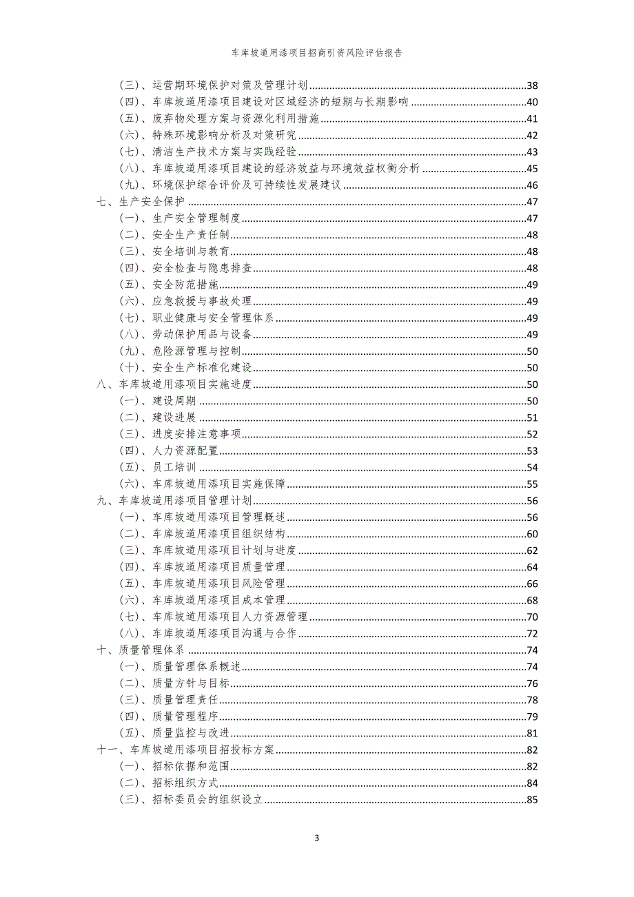 车库坡道用漆项目招商引资风险评估报告_第3页