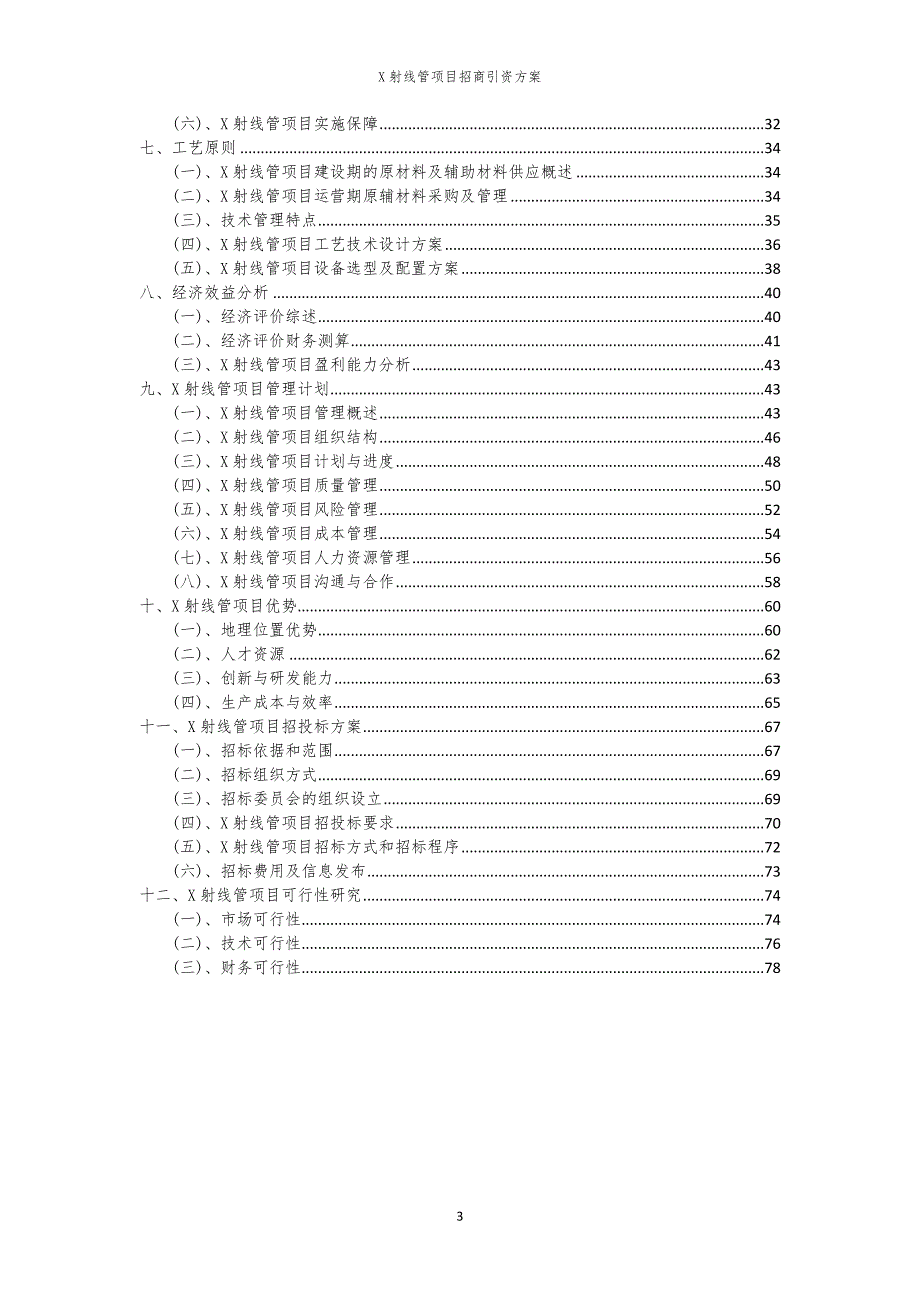 X射线管项目招商引资方案_第3页