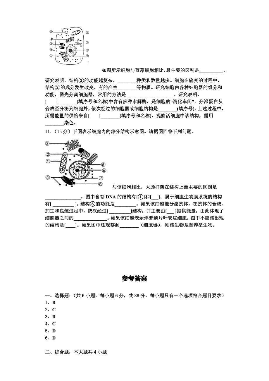 河北省临西县2023年生物高一上期末考试试题含解析_第4页