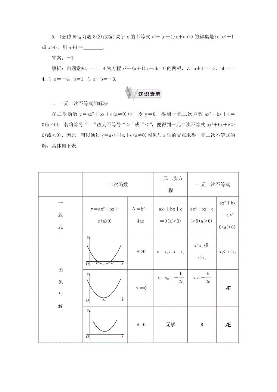 高考数学一轮总复习 第六章 不等式课堂过关 理-人教版高三数学试题_第2页