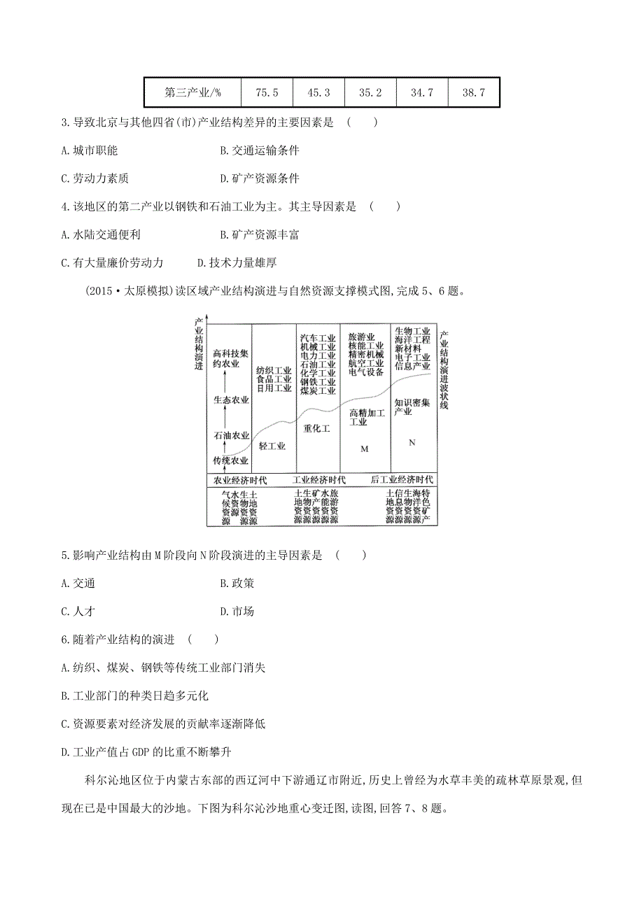 高考地理一轮 阶段滚动月考卷（五）-人教版高三地理试题_第2页
