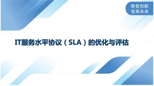 IT服务水平协议（SLA）的优化与评估