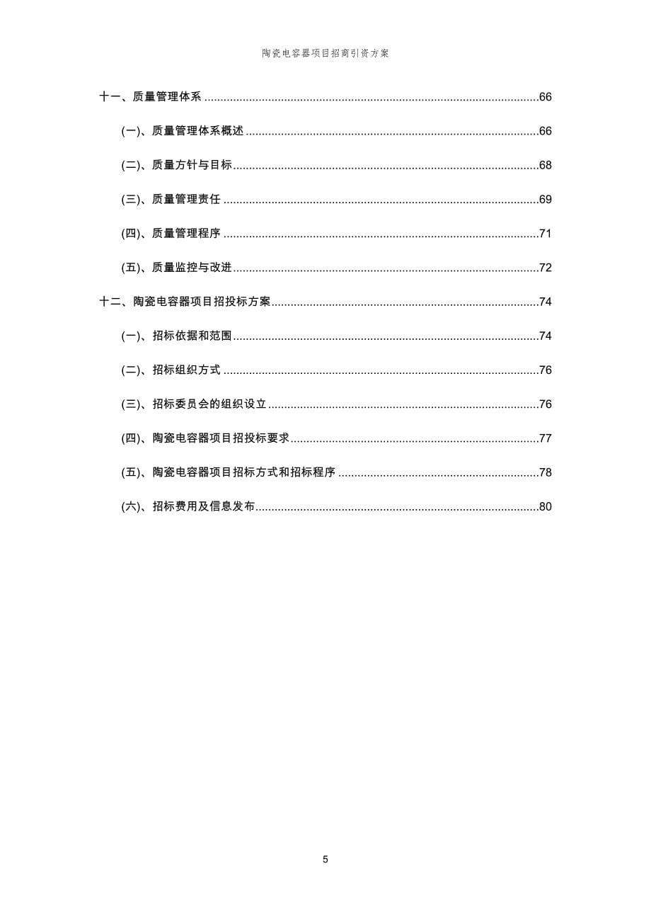 陶瓷电容器项目招商引资方案_第5页