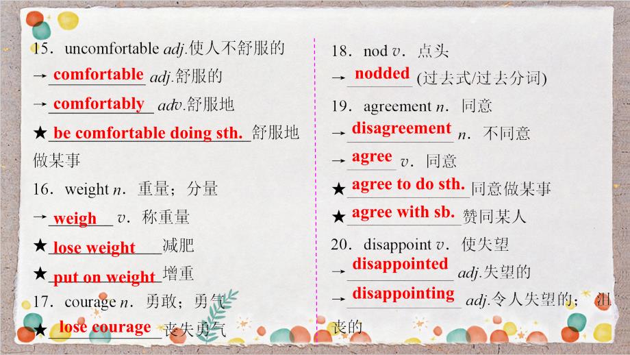 鲁教版初中英语中考一轮复习课件九年级　Units+5－6_第4页