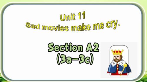Unit+11+Section+A+3a-3c 人教版英语九年级全册