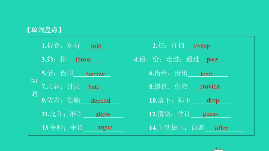 中考英语第一篇教材分册夯实第十二讲八年级(下)Unit3_Unit4讲本课件_第4页