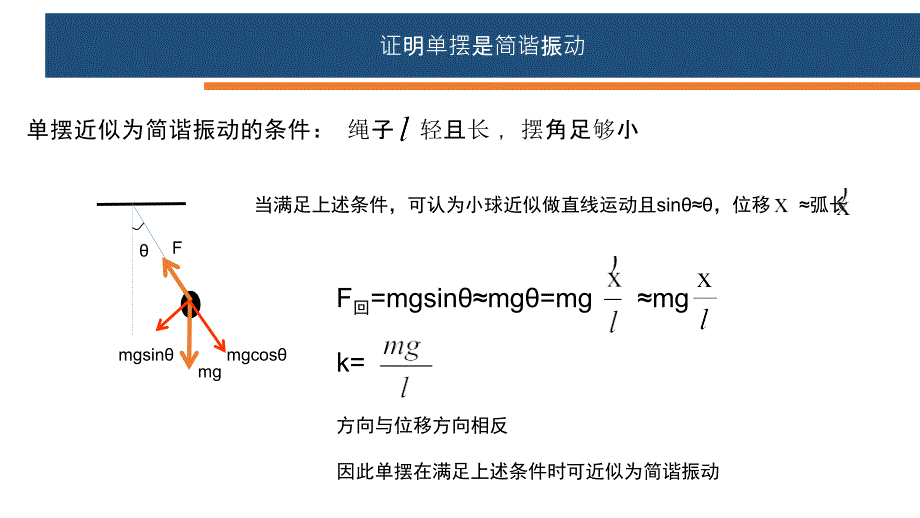 物理人教版（2019）选择性必修第一册2.4单摆（共13张ppt）_第4页