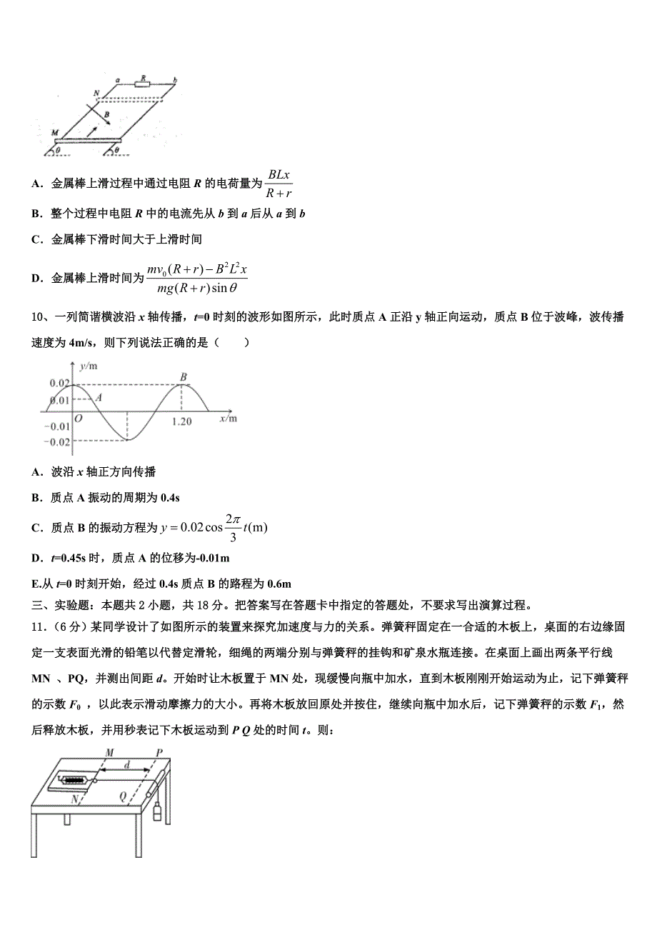 2025学年南昌市高三年级模拟考试（四）物理试题_第4页