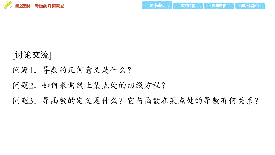 2024年数学选择性必修第2册（配人教版）课件：20　第五章　5.1　5.1.2　第2课时　导数的几何意义_第4页