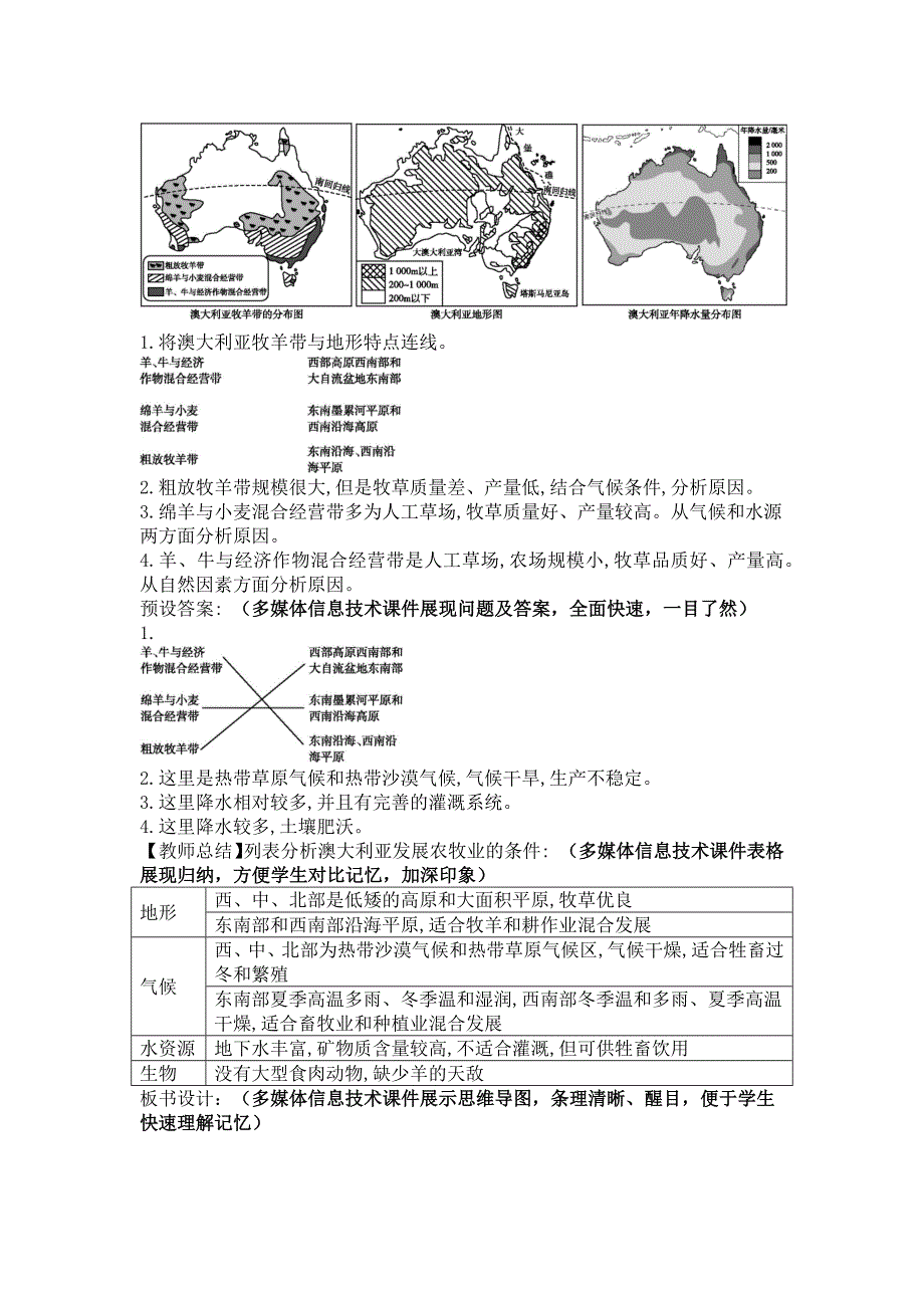 信息技术与地理课《澳大利亚》的有效融合_第3页