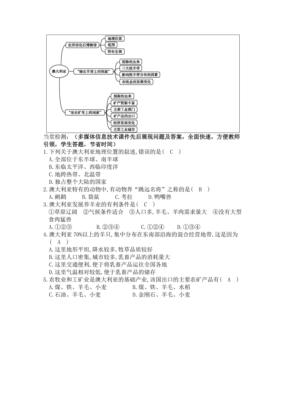 信息技术与地理课《澳大利亚》的有效融合_第4页