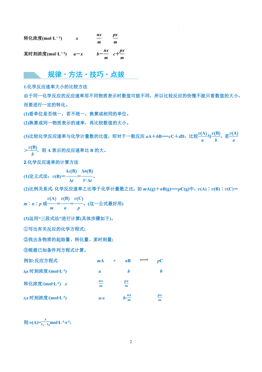 第24讲 化学反应速率及其影响因素 （讲义）-【能力突破】2024年高考化学大一轮复习卓越讲义（原卷版）_第2页