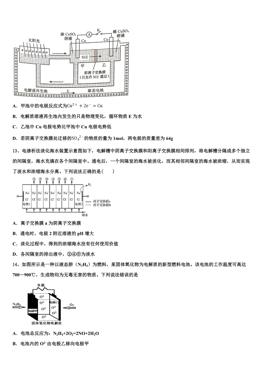 吉林省延吉市2025学年高三第二次调查研究考试化学试题含解析_第4页