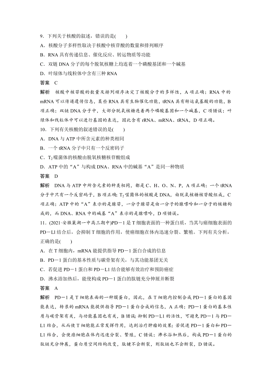 高中资料 透析蛋白质、核酸的结构与功能_第4页