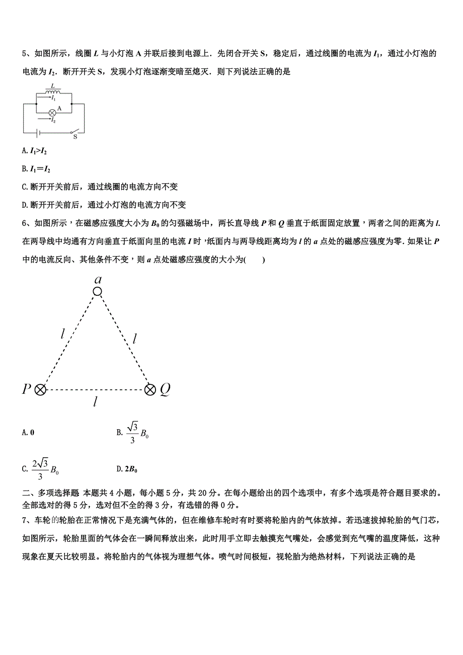 广东省雷州市第一中学、徐闻中学2025学年物理高二上期末教学质量检测试题含解析_第2页