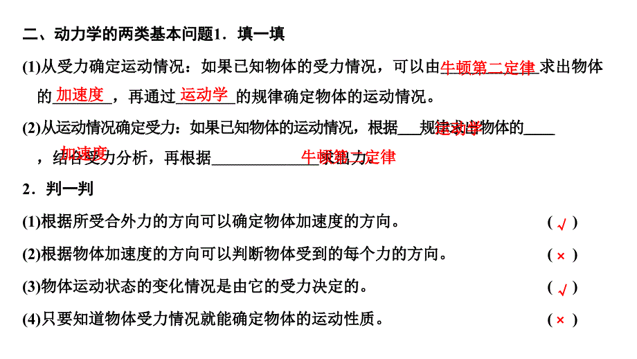 2024年物理 必修第一册（配人教版）PPT课件：第四章 第5节牛顿运动定律的应用_第3页