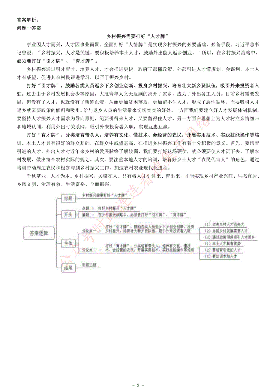 2020年江西省宜春市事业单位招聘考试《综合应用能力》_第2页