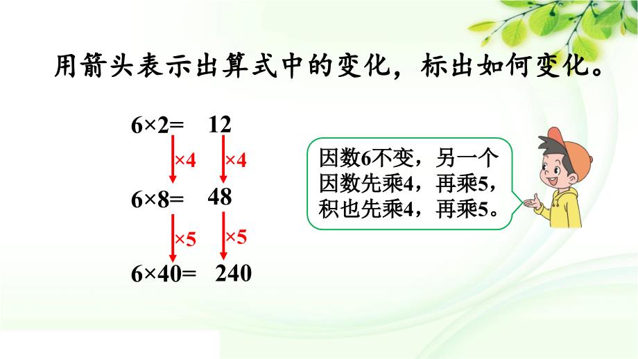 人教版数学四年级上册19人教版数学四年级上册4.4 积的变化规律_第3页