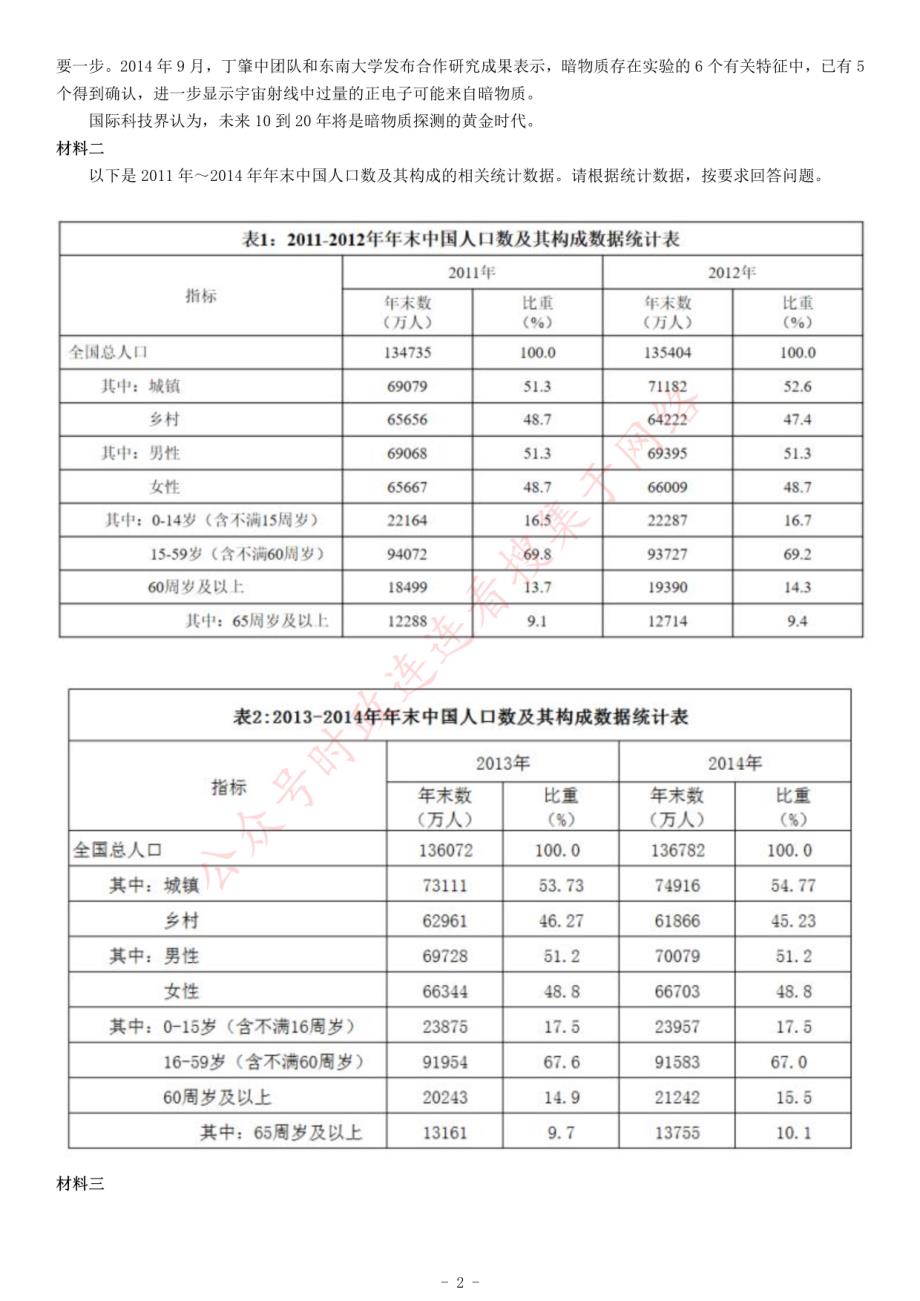 2018年下半年全国事业单位联考C类《综合应用能力》题（贵州青海）_第2页