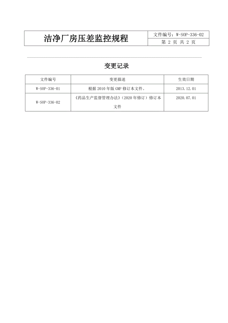 洁净厂房压差监控规程_第2页