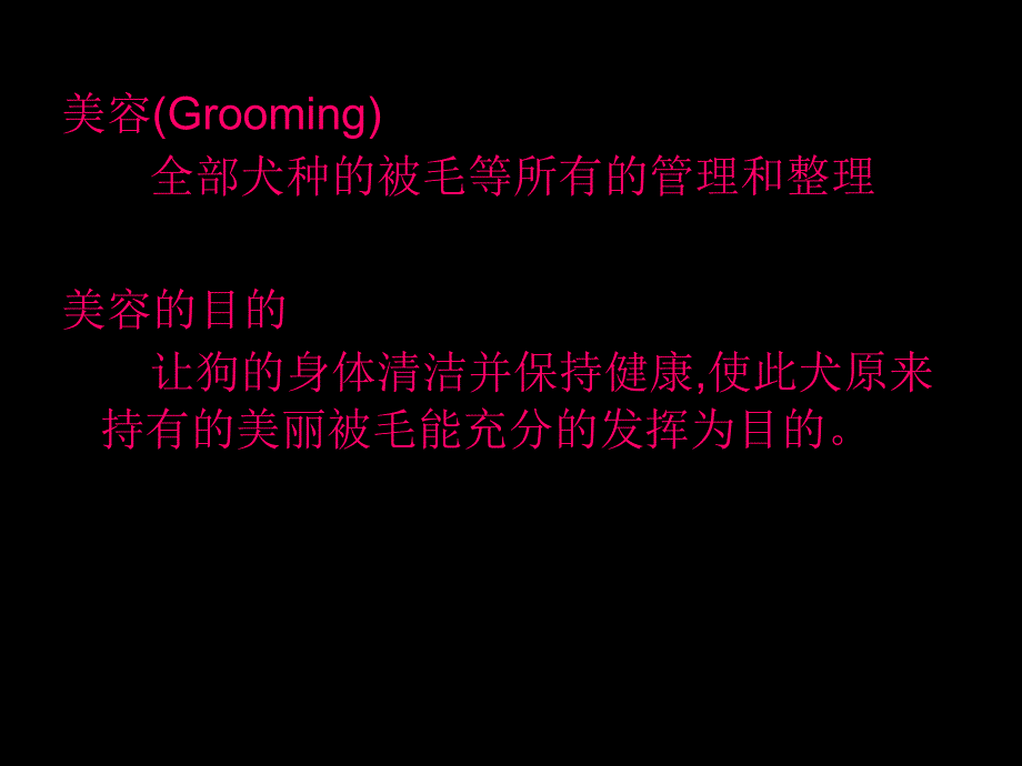 宠物基础美容概论培训课件_第2页