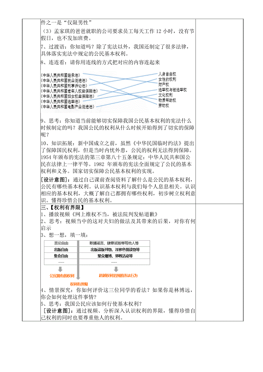 2024年统编版小学六年级《道德与法治》上册第二单元 我们是公民 4.《公民的基本权利和义务》第一课时教学设计_第2页