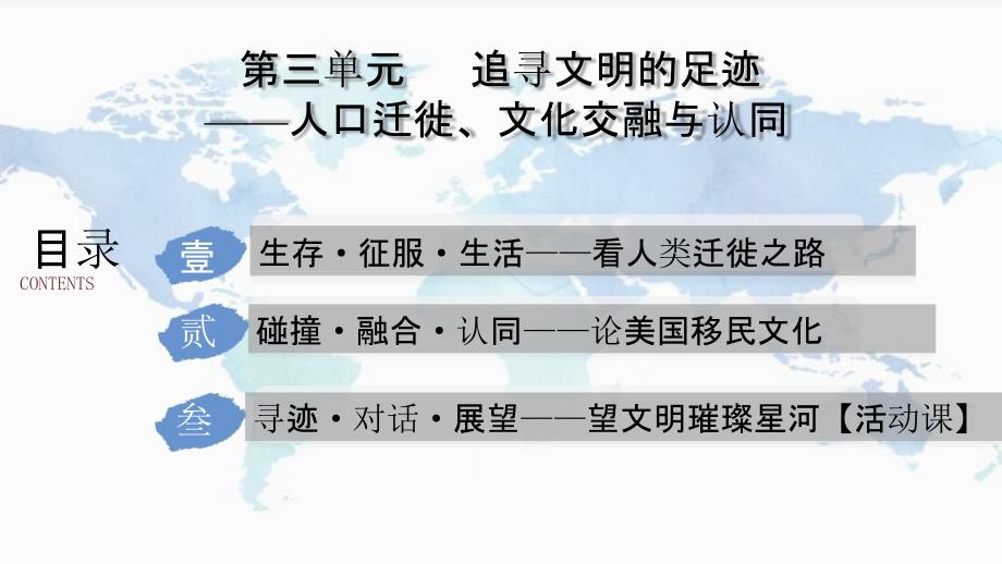 第三单元 人口迁徙、文化交融与认同课件-高二下学期历史统编版（2019）选择性必修3文化交流与传播_第2页