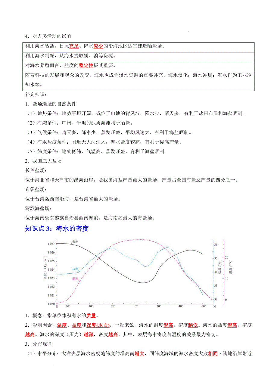 《海水的性质》知识清单_第4页