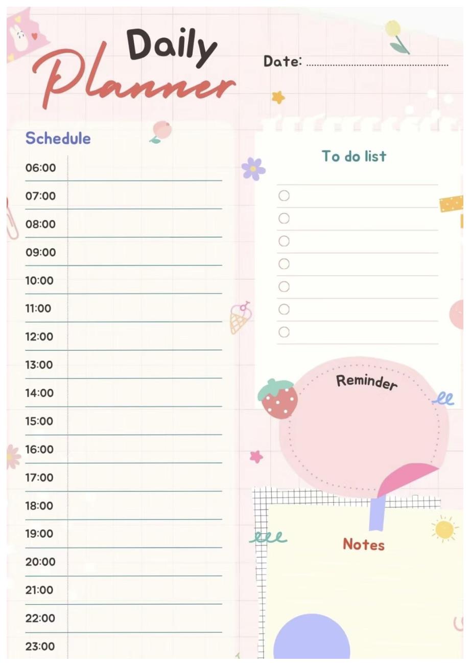 精美每日计划表5款_第1页