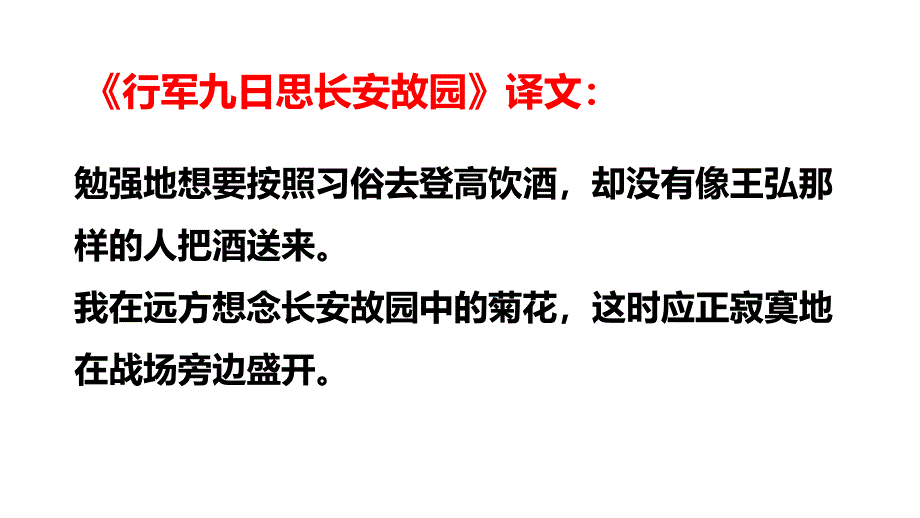 [+初+中语文]《行军九日思长安故园+夜上受降城闻笛》课件+统编版语文七年级上册_第1页