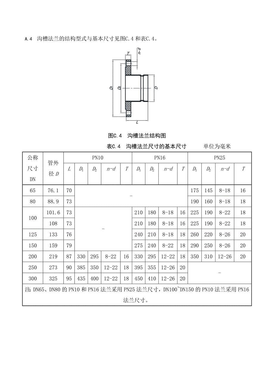 沟槽式管件的结构型式和基本尺寸要求_第5页