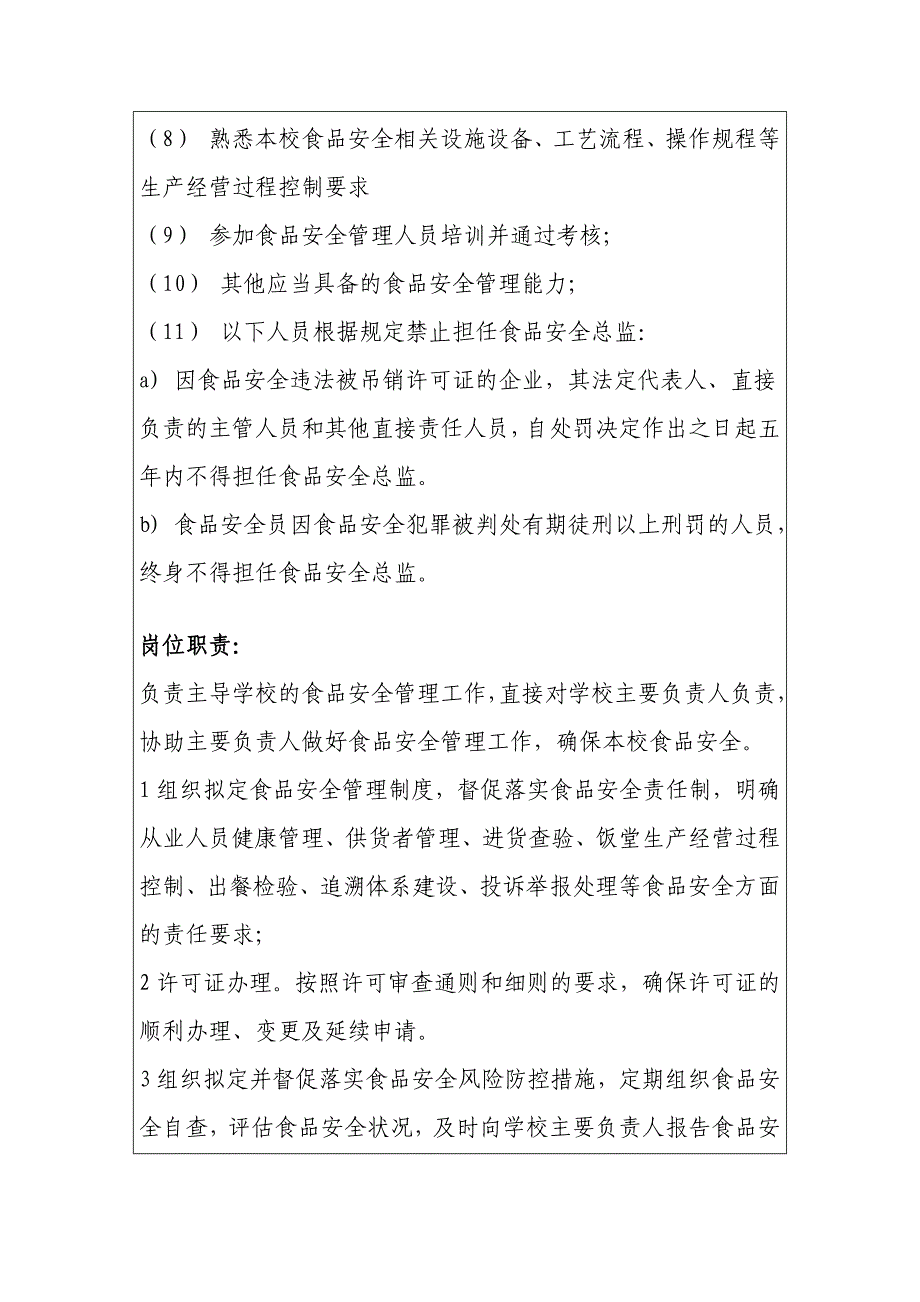 学校食品安全总监职责及学校食堂食品安全日管控、周排查、月调度制度（含记录）_第3页