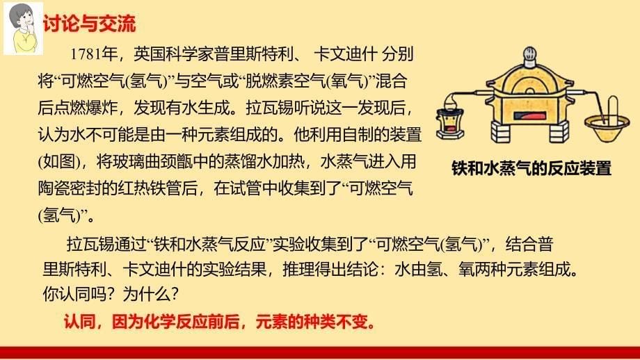 跨学科实践活动学习探究水的组成的科学史并制作分子模型第1课时学习探究物质组成与构成的历程课件_第5页