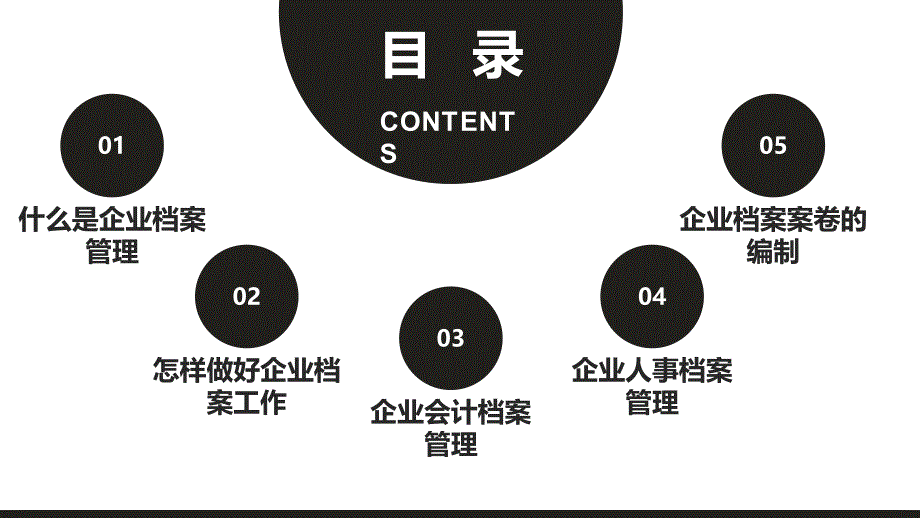 黑色简约风公司企业档案管理实务工作_第2页