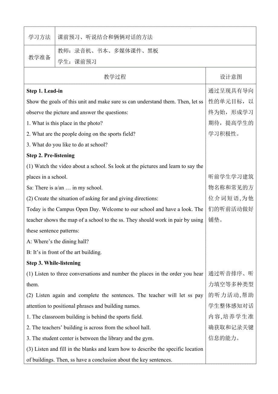 【教案】Unit+3+Section+A+(1a-1d)+教学设计+2024-2025学年人教版英语七年级上册+_第2页